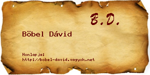 Böbel Dávid névjegykártya